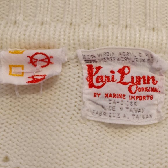 Kari Lynn Originals 1970s Vintage Cardigan- Sz. Med - Picture 2 of 9